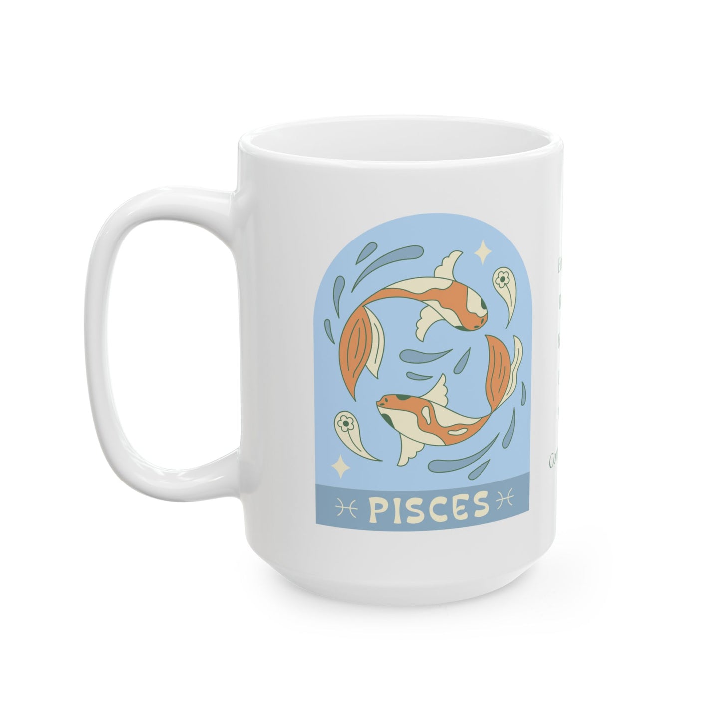 Dreamy Sips for Flowing Minds Pisces Coffee Mug (11oz, 15oz)