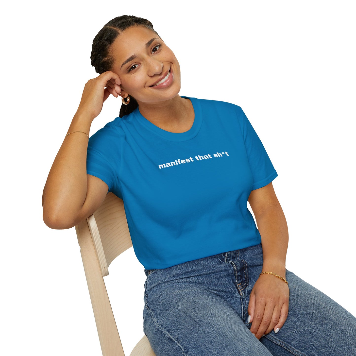 Manifest That Sh*t Unisex Softstyle T-Shirt - Positive Vibes Tee