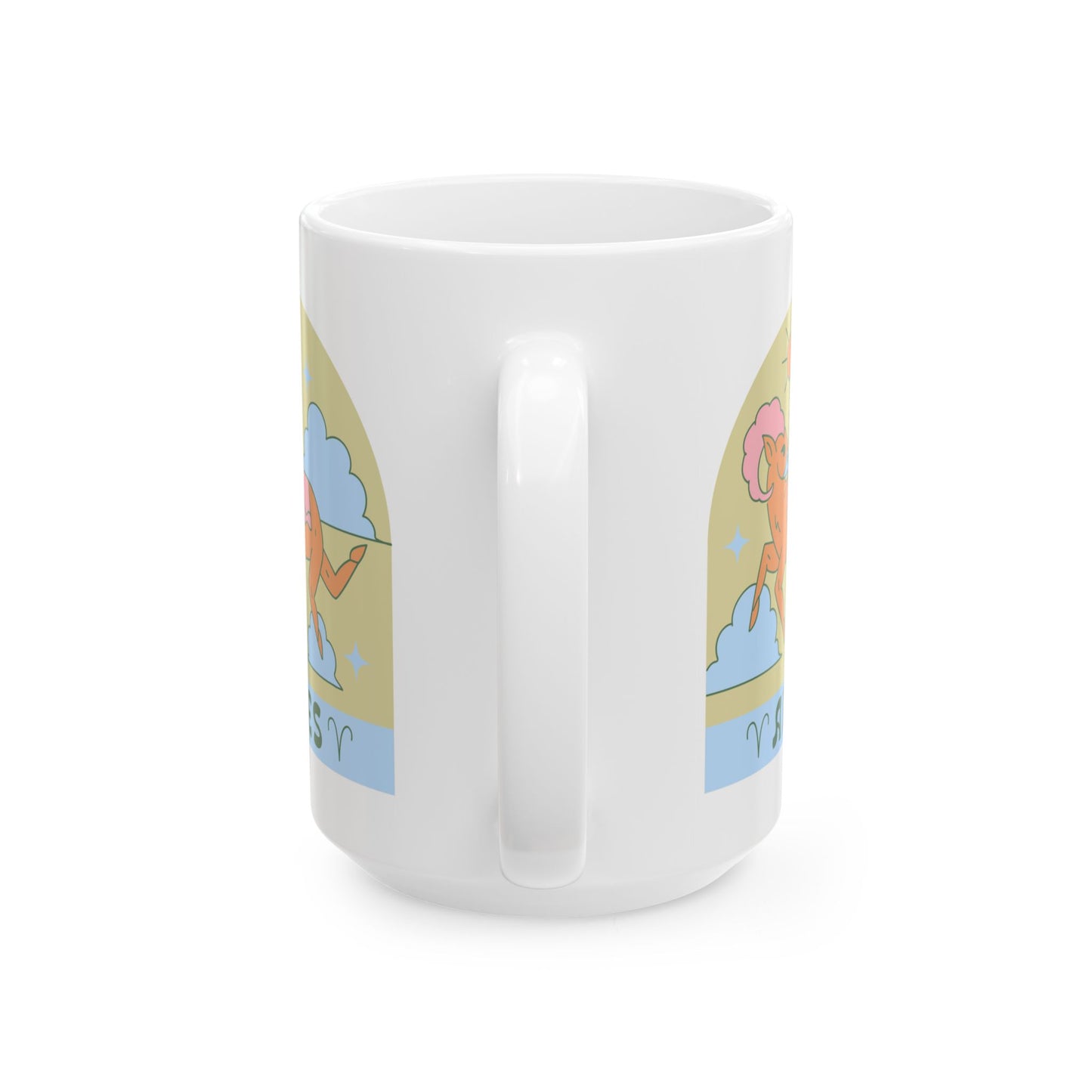 Fueled by Fire & Coffee" Aries Coffee Mug (11oz, 15oz)