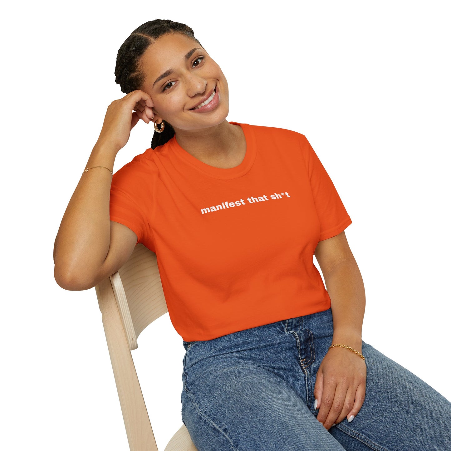 Manifest That Sh*t Unisex Softstyle T-Shirt - Positive Vibes Tee
