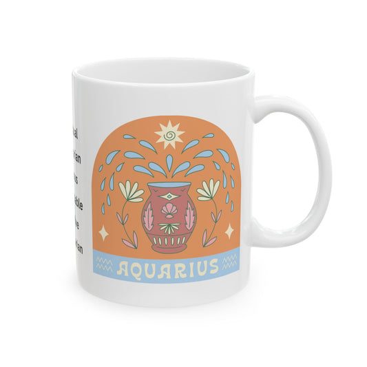 Pouring Ideas & Coffee Aquarius Coffee Mug (11oz, 15oz)