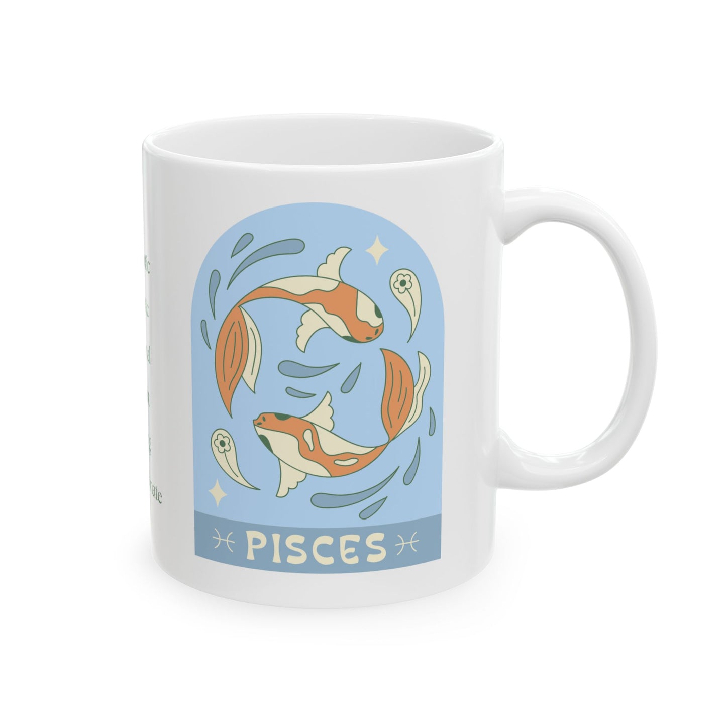 Dreamy Sips for Flowing Minds Pisces Coffee Mug (11oz, 15oz)